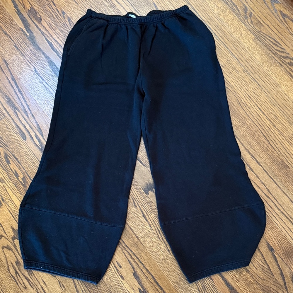 B17 bryn Walker Women’s XL Black Wide Leg Jogger Pants